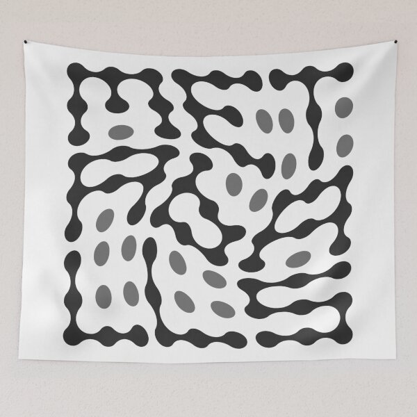 Item preview, Twisted Metaballs Typography (Grey) designed and sold by John Uttley.
