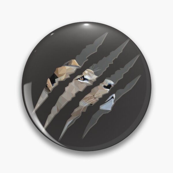 Item preview, Low Poly Lioness Claw Mark designed and sold by ErinFCampbell.