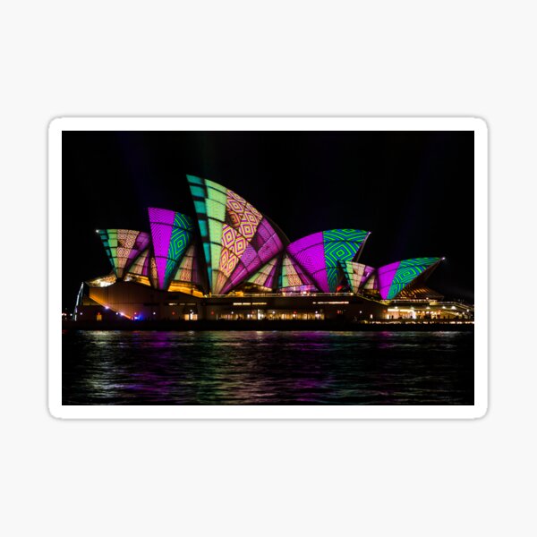 Sydney Vivid 21 Patterns 5 Sticker