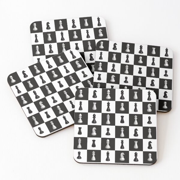 Item preview, Chess 3d black and white. designed and sold by Mallva.