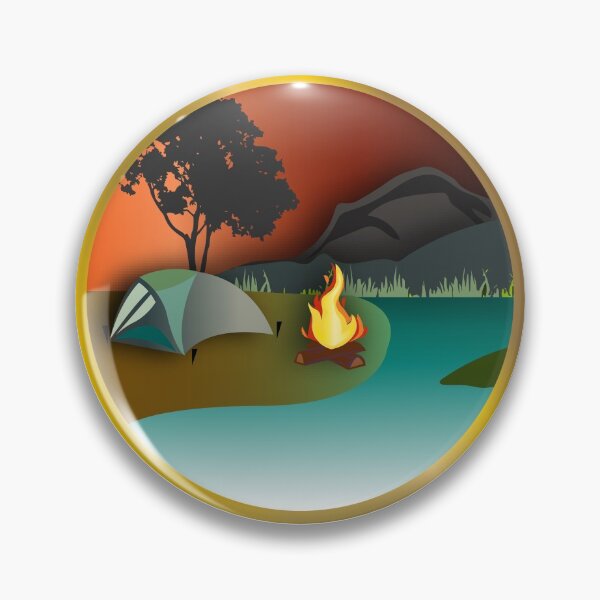 Aperçu de l'œuvre Le camping est ma langue d'amour créée et vendue par CGraphic.