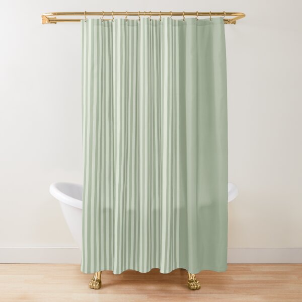 Details about   iDesign Ombre Stripe Fabric Shower Curtain 72" x 72" Mint 