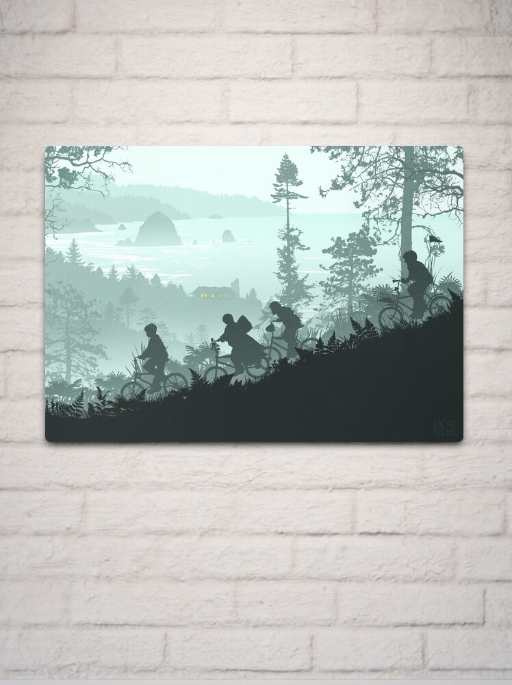 Thumbnail 2 of 4, Metal Print, Goonies Never Say Die designed and sold by apemeetsgirl.