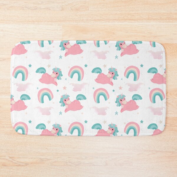 Item preview,         Cute Cartoon Unicorn Pink and Mint Pattern designed and sold by inga-ra.