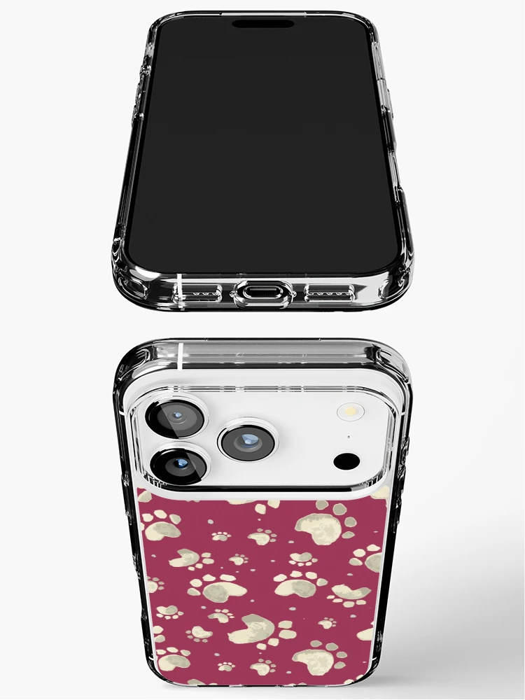 Thumbnail 3 of 5, iPhone Case, Dog Paw Pattern designed and sold by PatternTale.