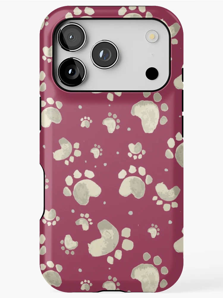 Thumbnail 1 of 4, iPhone Case, Dog Paw Pattern designed and sold by PatternTale.