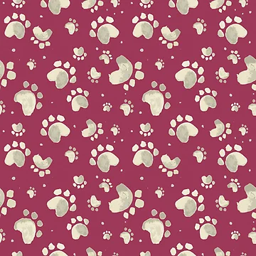 Artwork thumbnail, Dog Paw Pattern by PatternTale