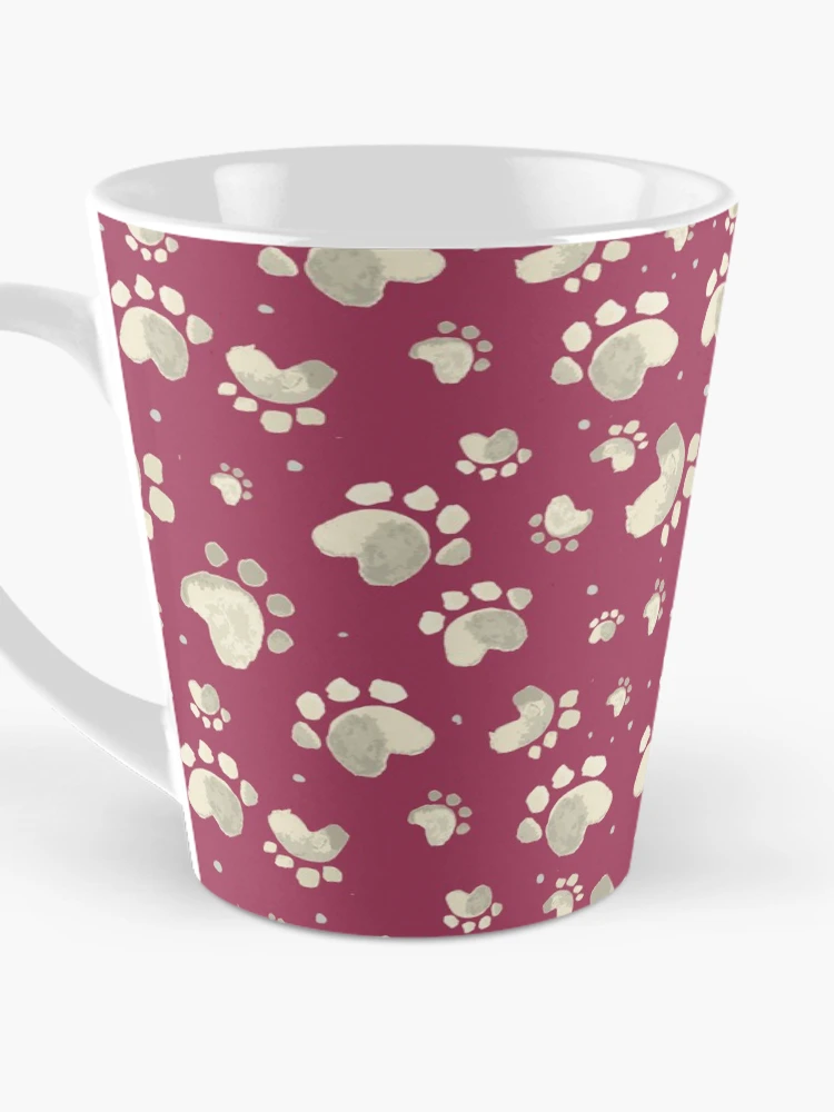 Thumbnail 3 of 4, Coffee Mug, Dog Paw Pattern designed and sold by PatternTale.