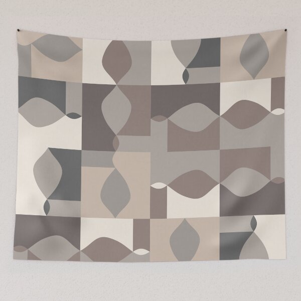 Item preview, Mid Century Modern Geometric - Cafe Au Lait designed and sold by Cato99.
