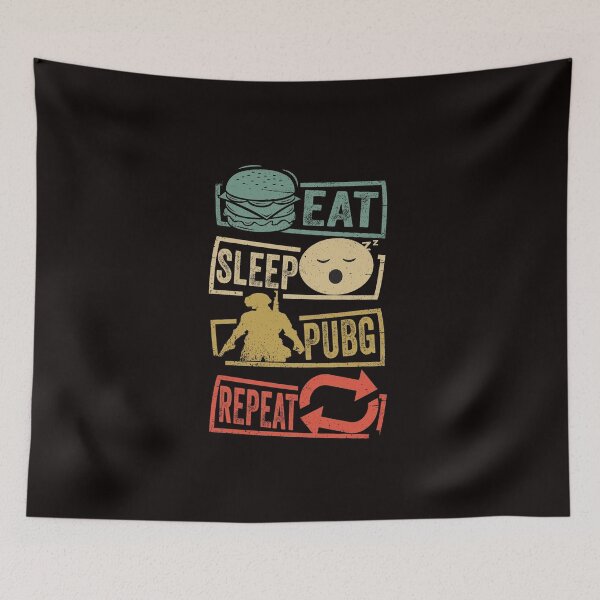 Item preview, Eat Sleep Pubg Repeat retro video game  designed and sold by Majesticoo.