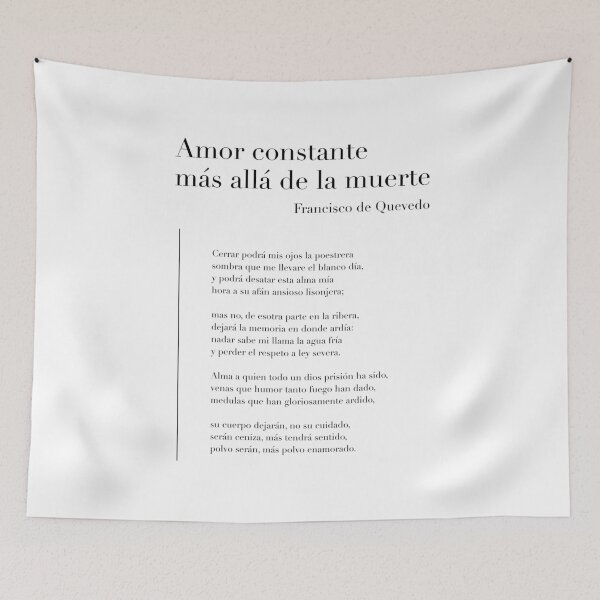 Item preview, Amor constante más allá de la muerte de Quevedo designed and sold by wisemagpie.