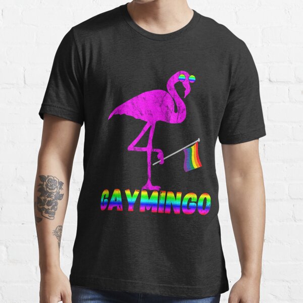 Gay Flamingo Lgbt Pride March Rainbow Flag Exotic Bird Queer T Shirt For Sale By