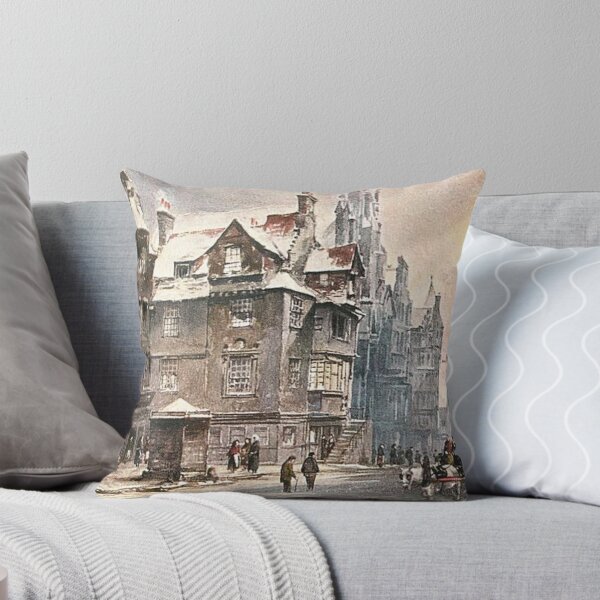 Aperçu de l'œuvre Illustration vintage de la maison de John Knox, Édimbourg créée et vendue par yourscotland.