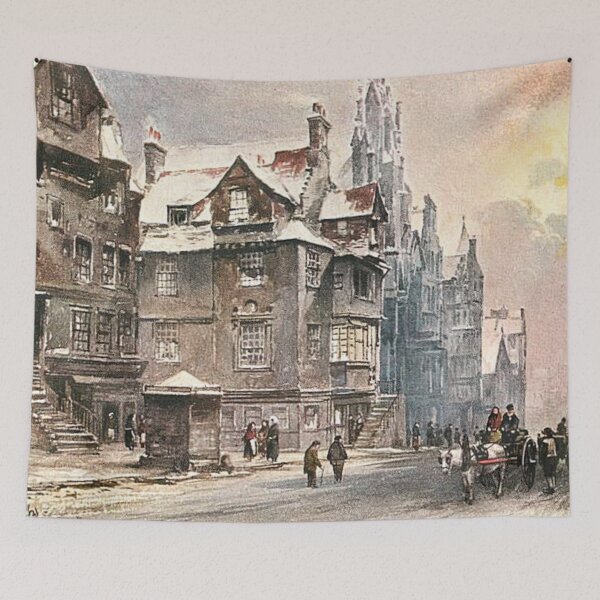 Item preview, Vintage Illustration of John Knox's House, Edinburgh designed and sold by yourscotland.