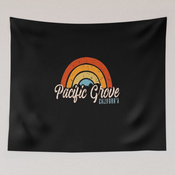 Item preview, Pacific Grove California CA Vintage Rainbow Retro 70s designed and sold by AMZBlacKStore.