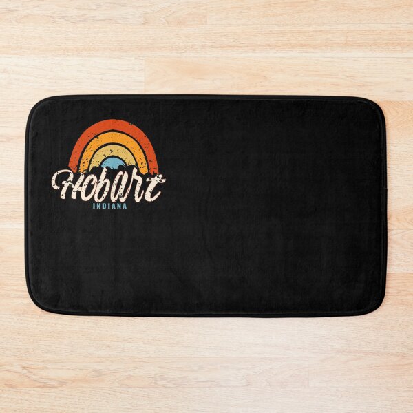 Item preview, Hobart Indiana IN Vintage Rainbow Retro 70s T-Shirt designed and sold by AMZBlacKStore.