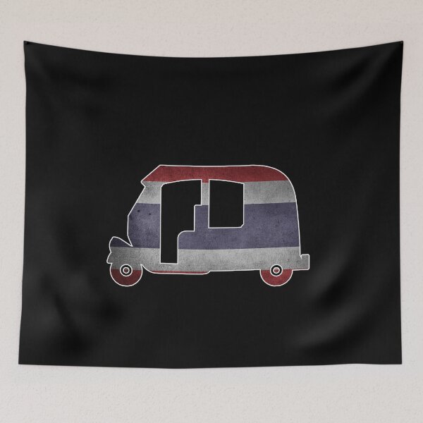 Item preview, Nice holidays design of a tuk tuk with the thai flag. designed and sold by NobelFashion.