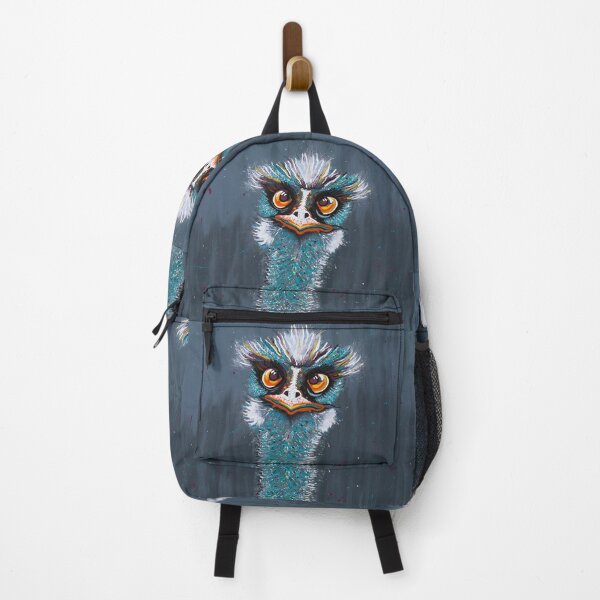Item preview, Emu - Stark raving mad Sylvester the emu designed and sold by Katrina Fleming.