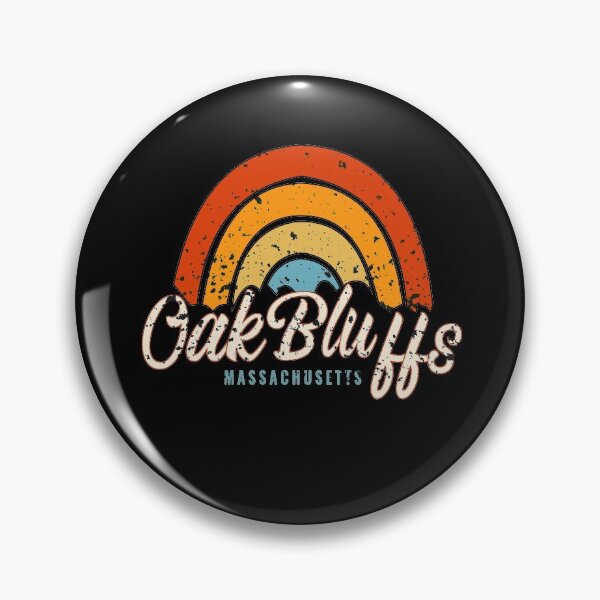 Item preview, Oak Bluffs Massachusetts MA Vintage Rainbow Retro 70s T-Shirt designed and sold by AMZBlacKStore.