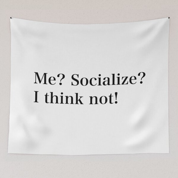 Item preview, Me? Socialise? I think not! designed and sold by ILoveCats2009.