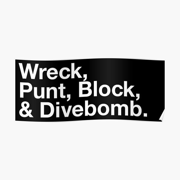 simrace: Wreck, punt, block & Divebomb Poster