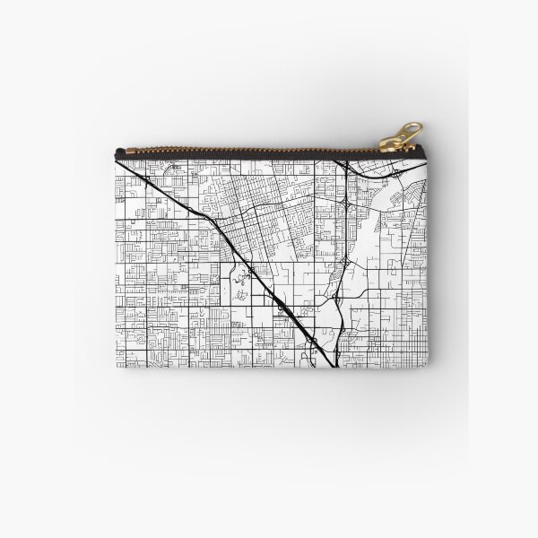 Item preview, Anaheim Map, USA - Black and White designed and sold by MainStreetMaps.