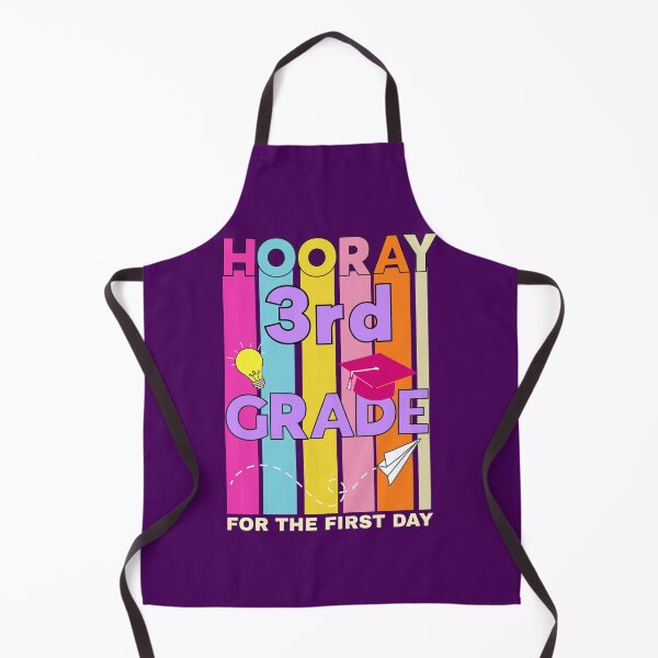 Item preview, hooray 3rd grade for the first day back to school designed and sold by champagnemoment.