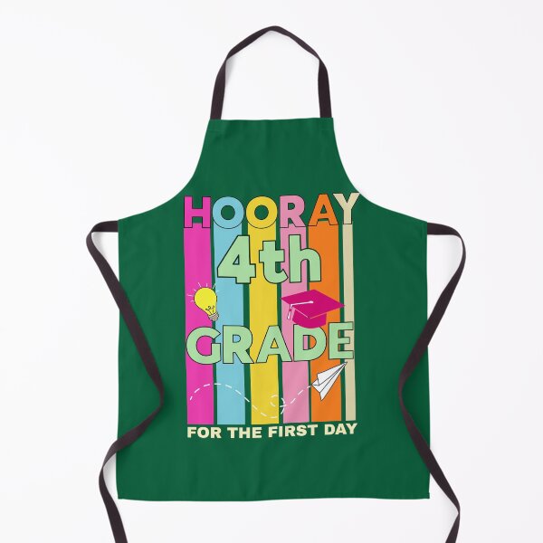 Item preview, hooray 4th grade for the first day back to school designed and sold by champagnemoment.