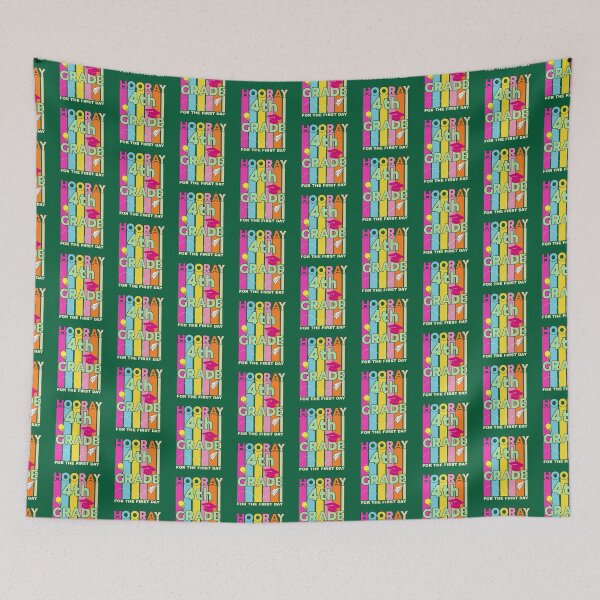 Item preview,  hooray 4th grade for the first day back to school  designed and sold by champagnemoment.