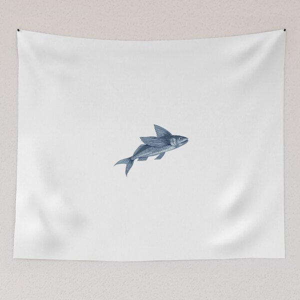 Item preview, Flying Fish Drawing designed and sold by patrimonio.