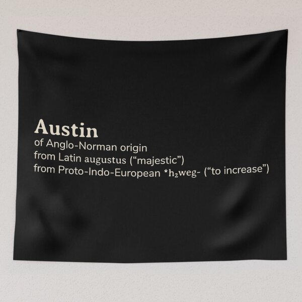 Item preview, Austin name etymology designed and sold by YourNameStory.