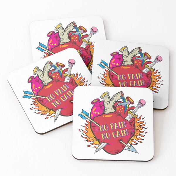Item preview, heart theme, no pain no gain designed and sold by Ultramarine92.