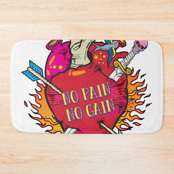 Item preview, heart theme, no pain no gain designed and sold by Ultramarine92.