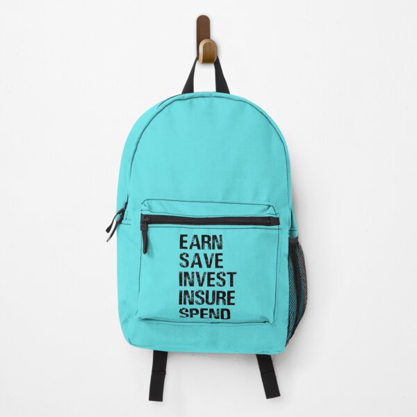 Item preview, Vintage Earn Save Invest Insure Spend Typography  designed and sold by garniturex.