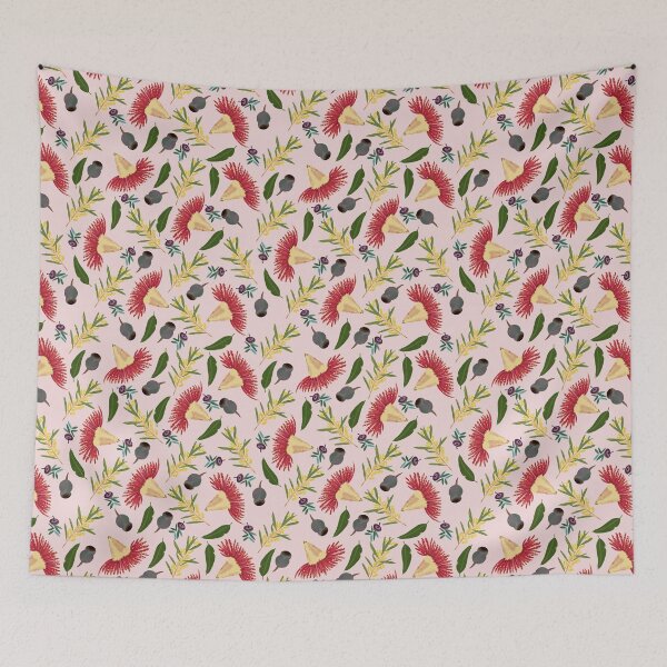 Item preview, Pink Red Flowering Gum Eucalyptus Wattle Gumnut  designed and sold by Lozzie Eliza Designs.