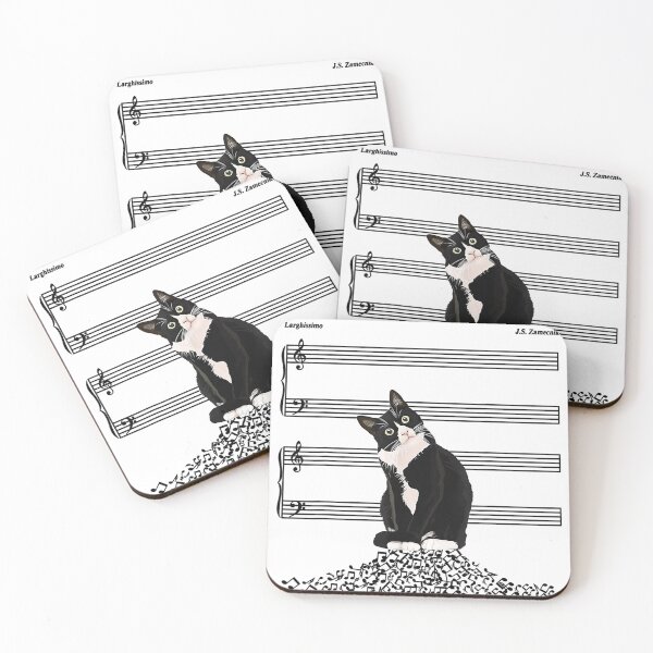 Item preview, The Sound Of Silence Music And Cats Lover designed and sold by TameraWallace.