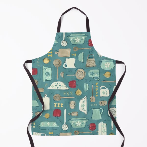 Item preview, Vintage Kitchen Utensils / Teal designed and sold by Markéta Stengl.