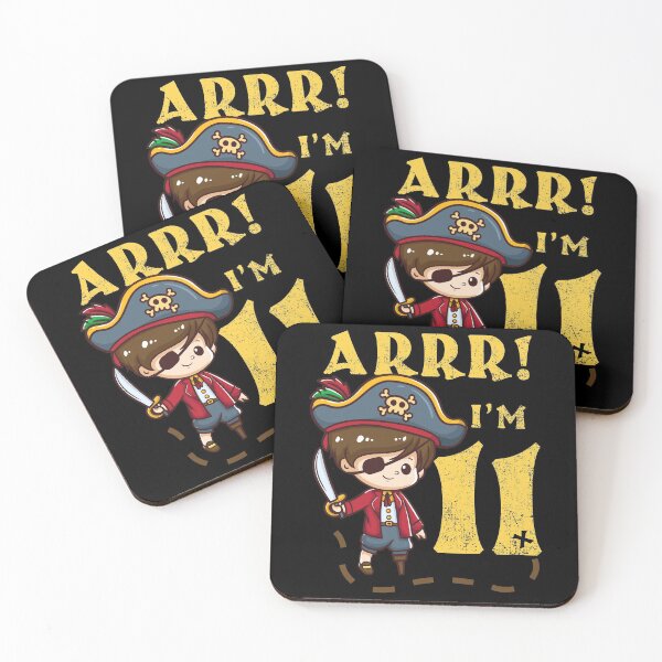 Item preview, 11th Birthday Pirate Theme Captain designed and sold by CreativeGiftShp.