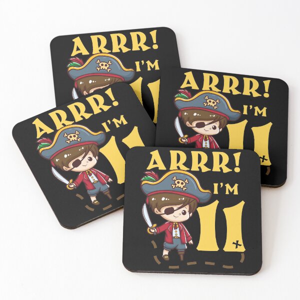 Item preview, 11th Birthday Pirate Theme Captain designed and sold by CreativeGiftShp.