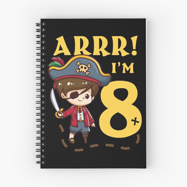 Item preview, 8th Birthday Pirate Theme Captain designed and sold by CreativeGiftShp.