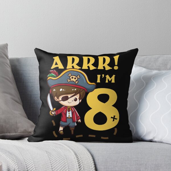 Item preview, 8th Birthday Pirate Theme Captain designed and sold by CreativeGiftShp.