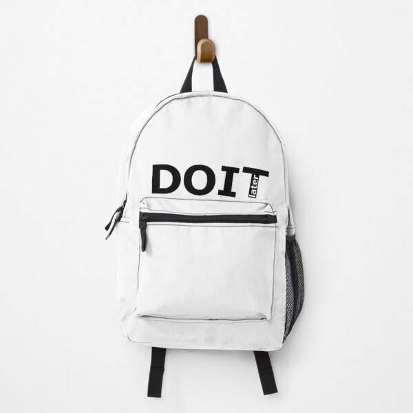 Item preview, Do it later procrastination demotivating quote text black and white designed and sold by rednumberone.