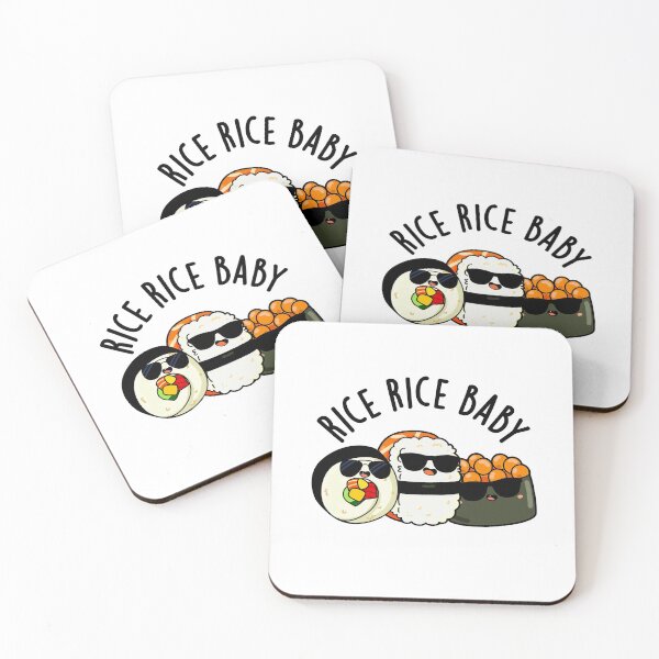 Item preview, Rice Rice Baby Funny Sushi Roll Puns  designed and sold by punnybone.