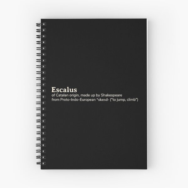 Item preview, Escalus name etymology designed and sold by YourNameStory.