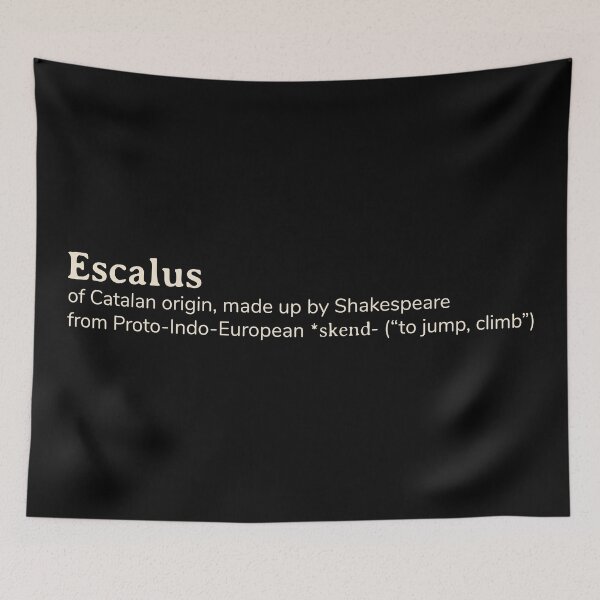 Item preview, Escalus name etymology designed and sold by YourNameStory.