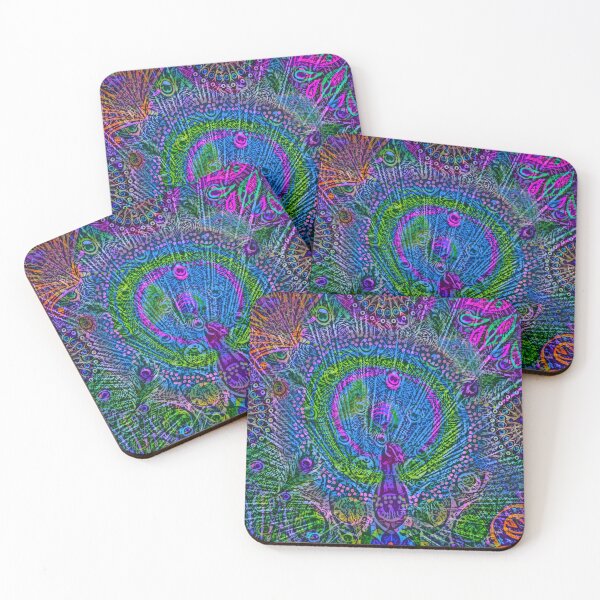 Item preview, Colourful  peacock  designed and sold by PurpleJelly.