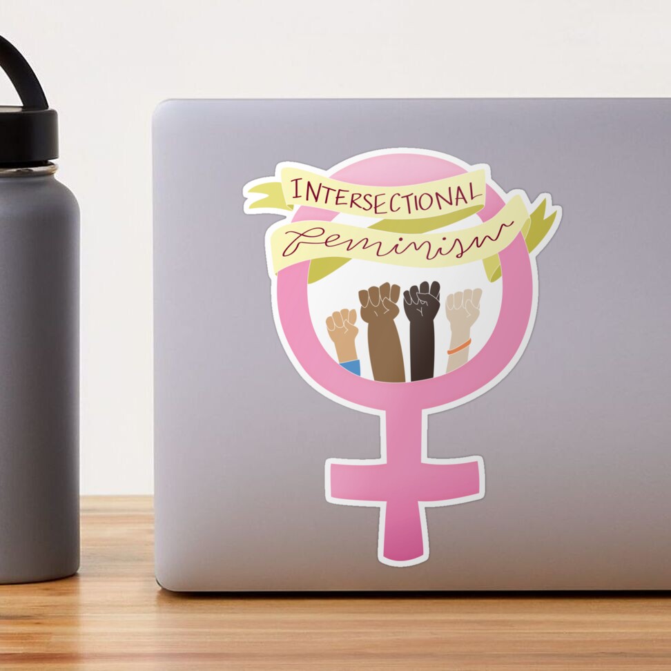 intersectional feminism symbol Sticker