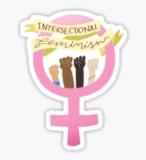Pegatina símbolo del feminismo interseccional