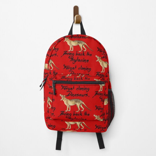 Item preview,  Forget Cloning Dinosaurs, Bring Back the Thylacine - black writing designed and sold by Kestrelle.