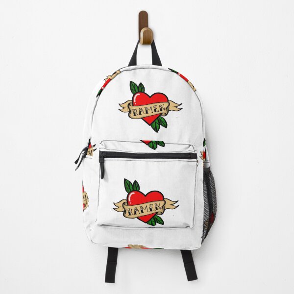 Item preview, I love ramen traditional retro heart tattoo designed and sold by BoardRoomDisco.
